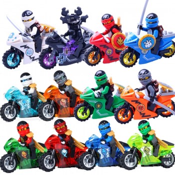 Compatible LegoINGlys NinjagoING Sets NINJA Heroes Kai Jay Cole Zane Nya Lloyd With Weapons Action Toys for children