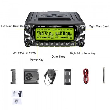 50W Car Walkie Talkie Dual Band Mobile Radio Station  dual band vhf uhf walkie talkie radio station Car Radio Communicator
