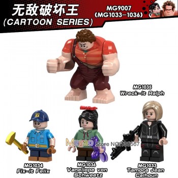 Legoings Figures Gremlins Stripe Gizmo Stitch Wreck-It Ralph Alien E.T. With Elliot Building Blocks Friend Children toys gifts