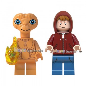 Legoings Figures Gremlins Stripe Gizmo Stitch Wreck-It Ralph Alien E.T. With Elliot Building Blocks Friend Children toys gifts