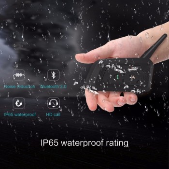 2019 Newest Portable Helmet Headset Intercom Wireless Internal V6 Bluetooth Intercomunicador moto 1200m Interphone For 6 Riders