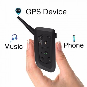 2019 Newest Portable Helmet Headset Intercom Wireless Internal V6 Bluetooth Intercomunicador moto 1200m Interphone For 6 Riders
