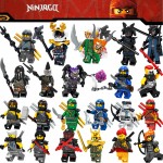 2018 New Legoing Ninjago Figures Blocks Nya Jay Zane Kai Cole Harumi Samurai X Action Legoings Figures Ninjago Toys For Children