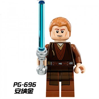 Single Sale Legoing Star Wars Luke Leia Han Solo Anakin Darth Vader Yoda Building Blocks Toys Starwars Diy Mini legoing figures