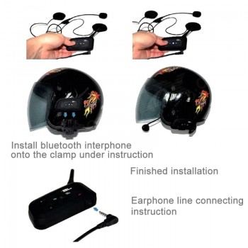 V6C 1200m Bluetooth Interphone Referee Headsets with Sport Armband Case Max Support Six Users