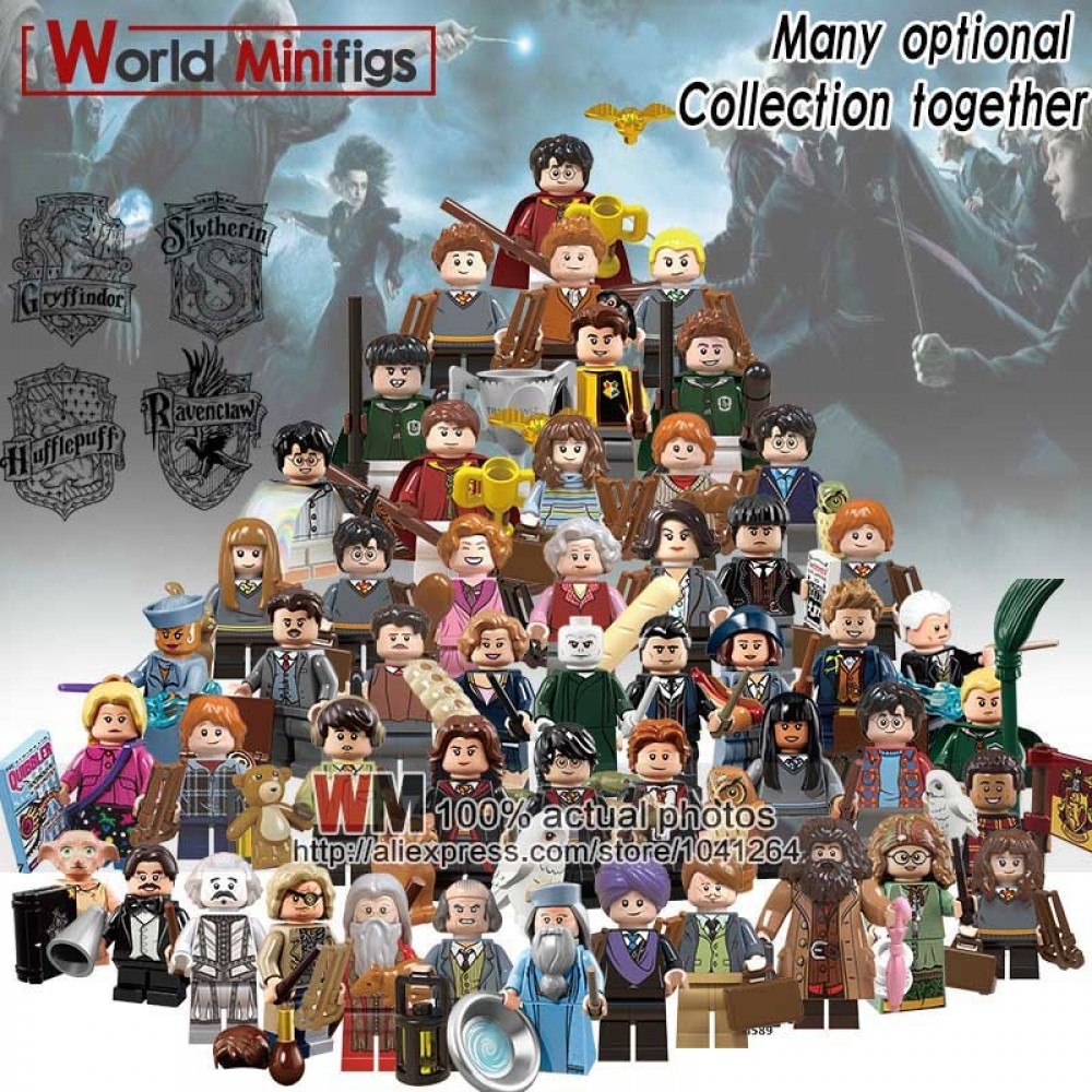 Single Legoings harri potter Hogwarts Building Blocks Rubeus Hagrid Hermione Ron Weasley Bole Seamus Finnigan Fantastic Beasts