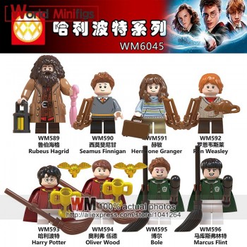 Single Legoings harri potter Hogwarts Building Blocks Rubeus Hagrid Hermione Ron Weasley Bole Seamus Finnigan Fantastic Beasts