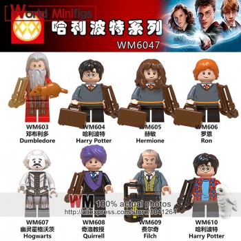 Single Legoings harri potter Hogwarts Building Blocks Rubeus Hagrid Hermione Ron Weasley Bole Seamus Finnigan Fantastic Beasts