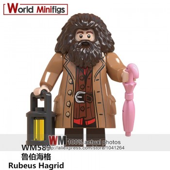 Single Legoings harri potter Hogwarts Building Blocks Rubeus Hagrid Hermione Ron Weasley Bole Seamus Finnigan Fantastic Beasts