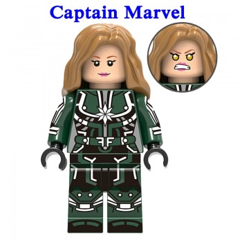 1pcs Ation Figure LegoINGly Super Hero Avengers Captain Marvel Ant Man Wasp Building Blocks Hulk Black Panther Toys For Children