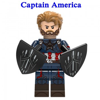 1pcs Ation Figure LegoINGly Super Hero Avengers Captain Marvel Ant Man Wasp Building Blocks Hulk Black Panther Toys For Children