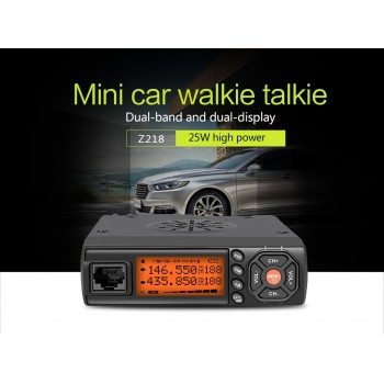 Mini Car Walkie Talkie 25W VHF 136-174MHz UHF 400-470MHz Mobile Radio Transceiver Communicator For for Car Bus Taxi