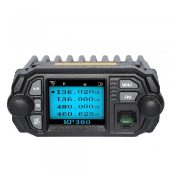 Free shipping Mobile Radio Walkie Talkie MP380 VHF 136-174MHz UHF 400-480MHz 25W/20W Dual Band Mini Car Radio Station Two Way