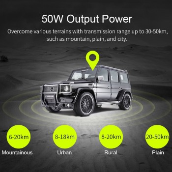 512 Channels mobile Radio 50W 136-174MHz 400-520MHz Car dual band vhf uhf walkie talkie radio station Car Radio Communicator