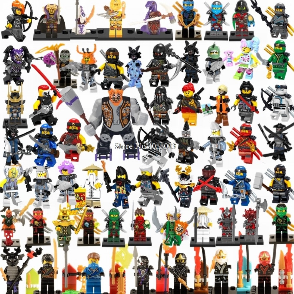 Legoings Ninjago Sets NINJA Heroes Kai Jay Cole Zane Nya Lloyd With Weapons Action Figures Toys for children Legoing Ninjagoings