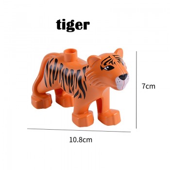 Duplos Animal Model Figures big Building Block Sets Elephant  kids educational toys for children compatible legoe  duploe