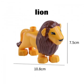 Duplos Animal Model Figures big Building Block Sets Elephant  kids educational toys for children compatible legoe  duploe