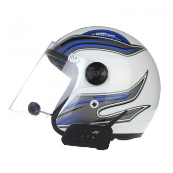 2 PCS V6-1200 1200m 6 Riders Bluetooth Multi-Interphone Headsets for Motorcycle Helmet