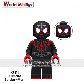 Single Marvel Legoings Avengers Spiderman Action Figures Ultimate Spider-Man Noir Gwenom Building Blocks Toys for Children