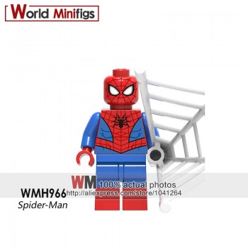 Single Marvel Legoings Avengers Spiderman Action Figures Ultimate Spider-Man Noir Gwenom Building Blocks Toys for Children