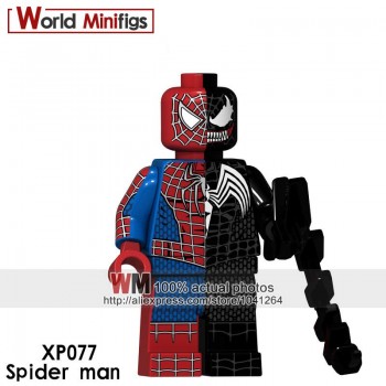 Single Marvel Legoings Avengers Spiderman Action Figures Ultimate Spider-Man Noir Gwenom Building Blocks Toys for Children