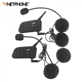 2PCS Pro BT Interphone 1200M Wireless Motorcycle Bluetooth Helmet Intercom headset for 6 Rider