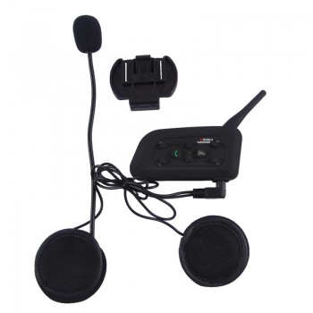 2PCS Pro BT Interphone 1200M Wireless Motorcycle Bluetooth Helmet Intercom headset for 6 Rider