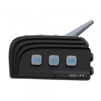 1500M Motorcycle Helmet Intercom Headset Dual Bluetooth 4.0 Wireless Moto Interphone with FM Stereo for 4 Riders
