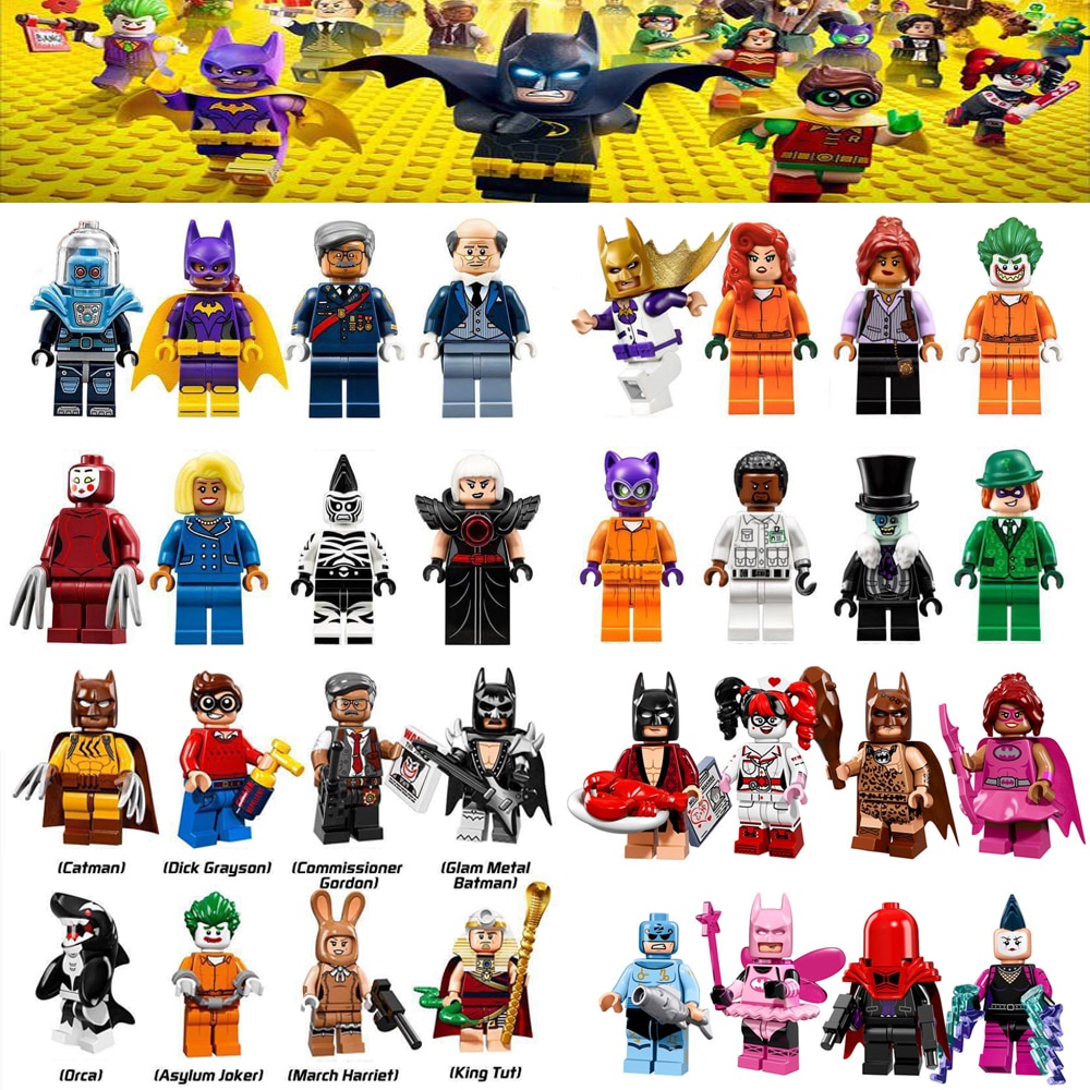 OLeKu Marvel DC Super Heroes Batman Joker Robin Logan X-Men avengers spiderman Building Blocks Toys LEGOING Batman Figures