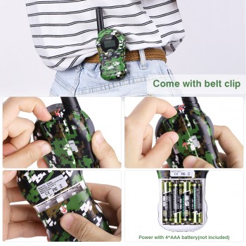 Caroger CR388A 22 Channels Kid Walkie Talkies FRS/GMRS 462/467MHZ Children Two Way Radio Up to 3300 Meters Handheld Interphone