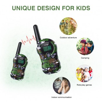 Caroger CR388A 22 Channels Kid Walkie Talkies FRS/GMRS 462/467MHZ Children Two Way Radio Up to 3300 Meters Handheld Interphone