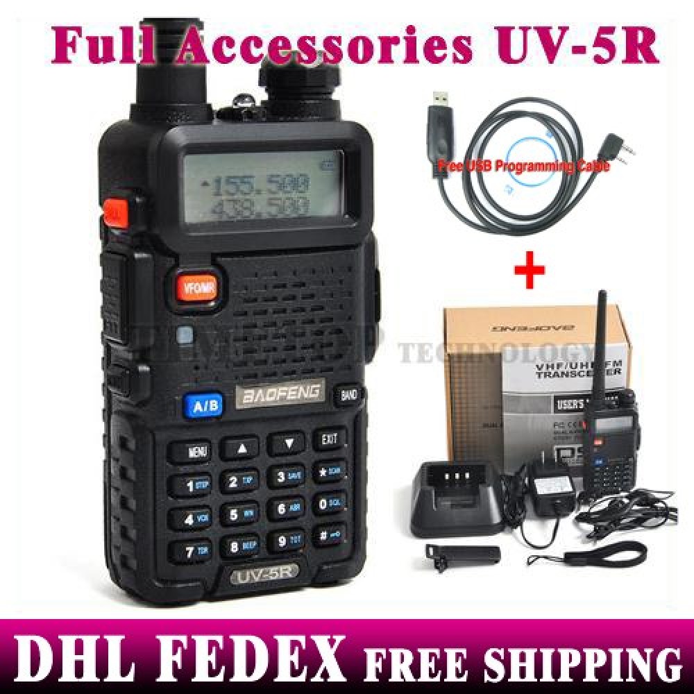 10 PCS New Launch 4w 128 Channel UV-5R 136-174amp;400-520MHz Dual Band Dual Display Dual Standby Walkie Talkie Uv5r