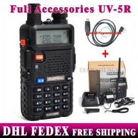 10 PCS New Launch 4w 128 Channel UV-5R 136-174amp;400-520MHz Dual Band Dual Display Dual Standby Walkie Talkie Uv5r