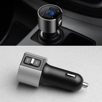 Handsfree Wireless Bluetooth stereo Car Kit FM Transmitter Radio MP3 Player USB Charger Adapter