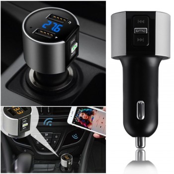 Handsfree Wireless Bluetooth stereo Car Kit FM Transmitter Radio MP3 Player USB Charger Adapter