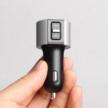 Handsfree Wireless Bluetooth stereo Car Kit FM Transmitter Radio MP3 Player USB Charger Adapter