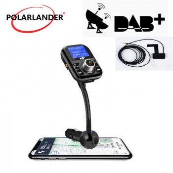 MP3 Player Car Kit Bluetooth Hands free  Antenna Charging Ports Digital DAB/DAB+ Receiver  LCD Display TF USB FM Transmitter