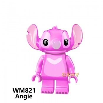 Stitch ET Elliott Angie Gizmo Stay Puft Finn Stripe Legoe Minifigured Building Blocks Toys for Children Gift Gremlins WM6049