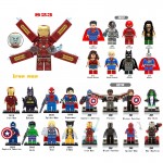Movie Character Diy Super Heroes Legoingly Marveling Figures Iron Man Black Panther Batman Building Blocks Toys For Children
