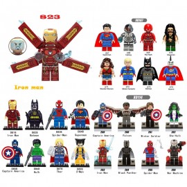 Movie Character Diy Super Heroes Legoingly Marveling Figures Iron Man Black Panther Batman Building Blocks Toys For Children
