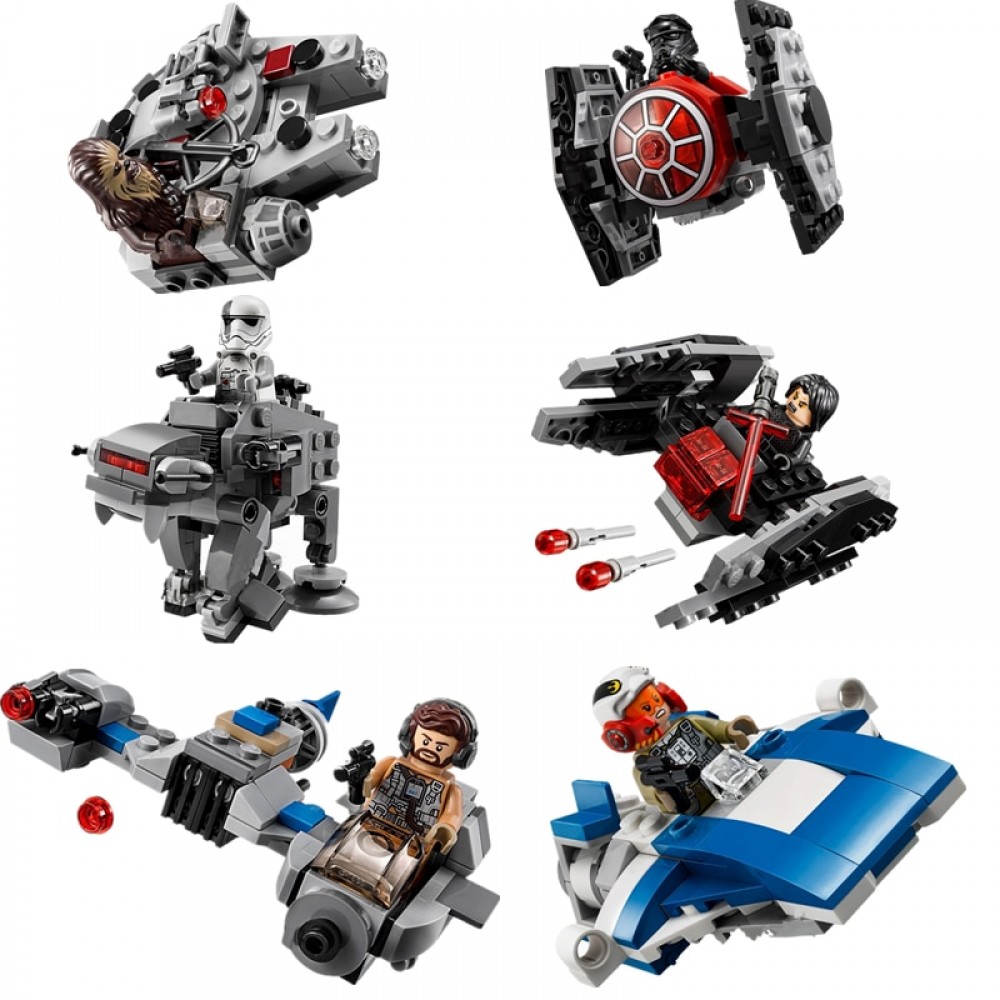 New 1pcs Star Wars Spaceship Microfighters Millennium AT-ST Fighters Building Blocks Bricks Toys with Legoinglys 75193 75194
