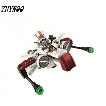 New 1pcs Star Wars Spaceship Microfighters Millennium AT-ST Fighters Building Blocks Bricks Toys with Legoinglys 75193 75194