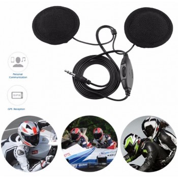 Motorcycle Helmet Headphone Stereo Interphone Headset Intercom and 3.5mm audio for Mobile Phone raido MP3 headset Part accessory