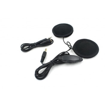 Motorcycle Helmet Headphone Stereo Interphone Headset Intercom and 3.5mm audio for Mobile Phone raido MP3 headset Part accessory