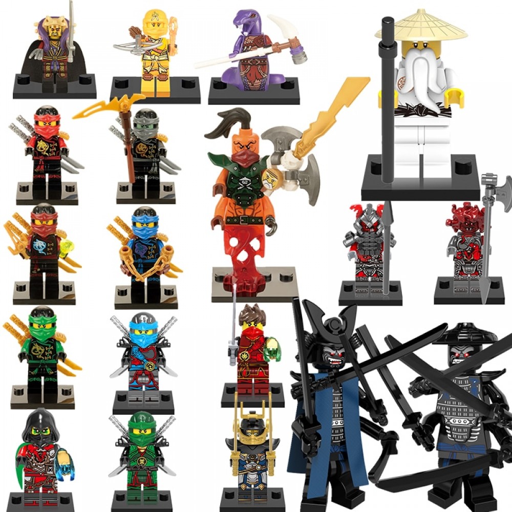 Legoing Ninjago Snake Ninja Blocks Figure Movie Legoings Figures Ninjagoes Sets Snake Army Sensei Wu Lantern Lead Toys MAN Gift