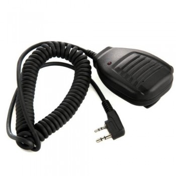 Microphone 2 PIN Speakers for Radio Walkie Talkie Black