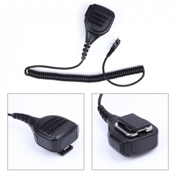 IP54 360 Degree Heavy Duty Handheld Hand Shoulder Mic Speaker for Kenwood Radio Walkie Talkie TH-28 TK-349 Above amp; TH TK Series