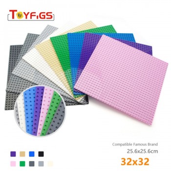LEGOINGLY Duplos Dots Base Plate for Bricks 5 Colors Baseplate Board DIY Building Block Toys For Children Compatible with legoed