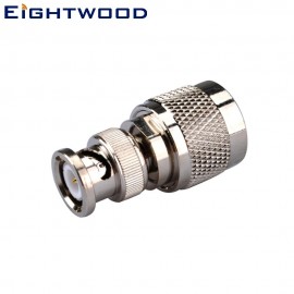 Eightwood BNC-UHF SO-239 SO239 Car Radio Antenna Adapter BNC Plug to UHF SO-239 SO239 Plug Straight (5PCS)