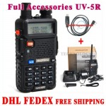4 PCS Free DHL Portable UV-5R UV 5R UV5R 128CH Dual Band VHF/UHF 136-174/400-520 Two Way Radio Radio Walkie Talkie 014089